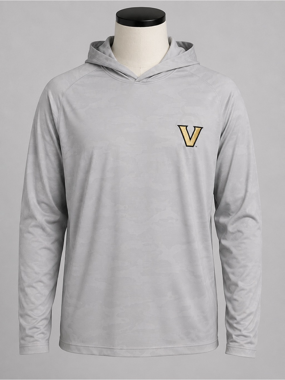 Peter Millar Vanderbilt Commodores Hoodie Shirt Men’s M Gray Camo NWT